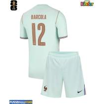 Frankreich Bradley Barcola #12 Auswärts Trikotsatz Kinder WM 2026 Kurzarm (+ Kurze Hosen)